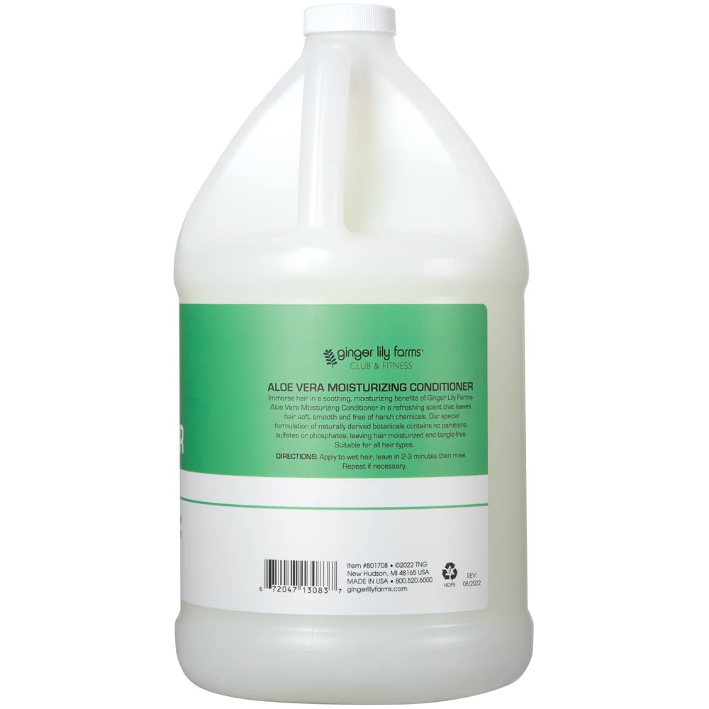 Ginger Lily Farms Club & Fitness Conditioner, 128oz, Aloe Vera