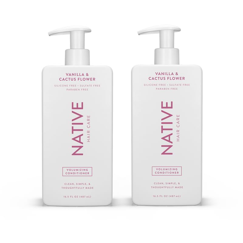 Native Shampoo and Conditioner Contain Naturally Derived Ingredients| All Hair Type Color & Treated, Fine to Dry Damaged, Sulfate & Dye Free - Almond & Shea Butter, 16.5 fl oz each (2 pack)