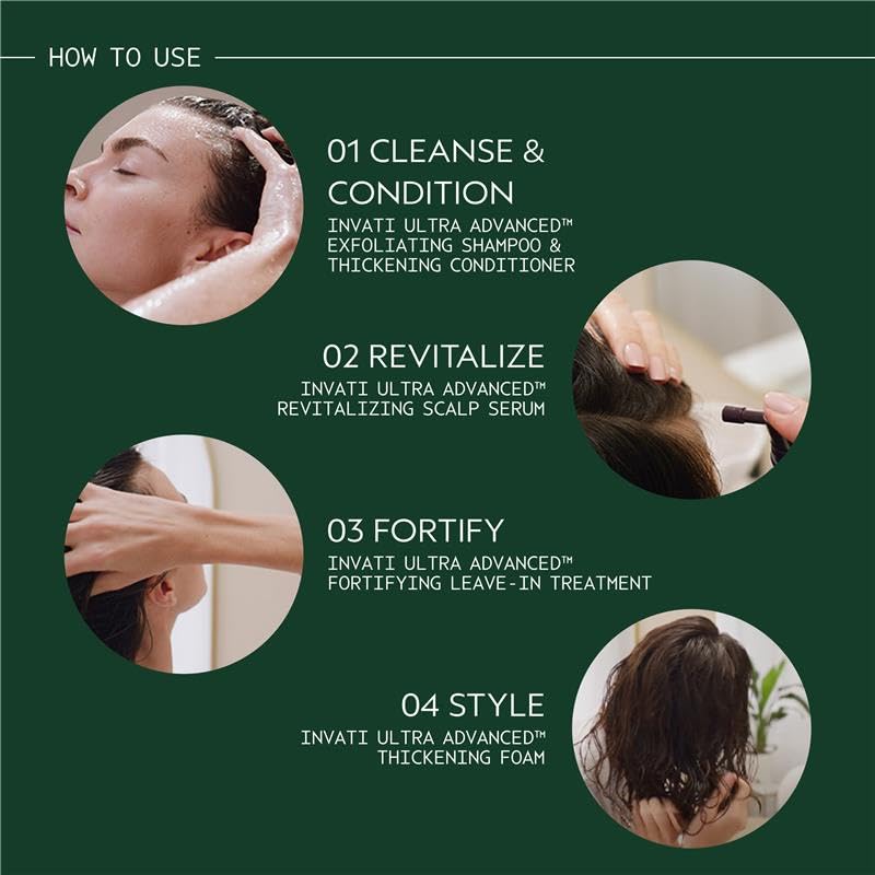 Aveda Invati Ultra Advanced Thickening Conditioner Light & Rich | Step 2 of 4 | Reduces Hair Loss by 77% | for Fine to Medium Thinning Hair Types | Normal to Oily Scalp | 96% Naturally Derived*