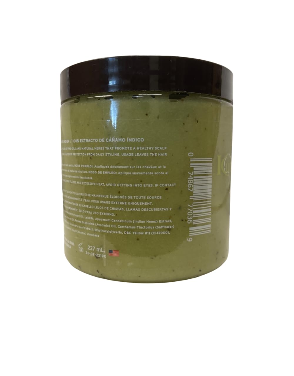 Kuza 100% Indian Hemp Hair & Scalp Treatment, 7.7oz - Improves Dry Hair and Scalp