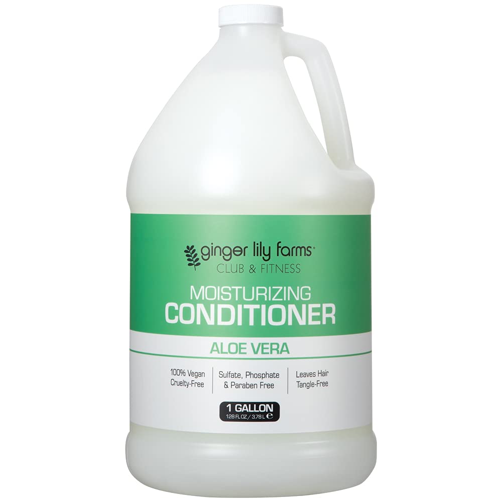 Ginger Lily Farms Club & Fitness Conditioner, 128oz, Aloe Vera