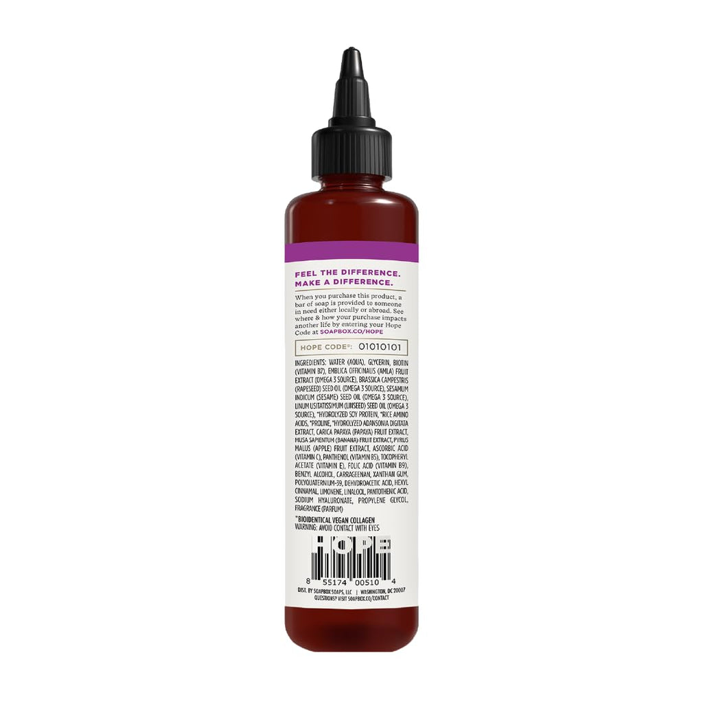 Soapbox Oh My Growth Hair Treatment, Vitamin Booster for Thicker Hair, 5 oz