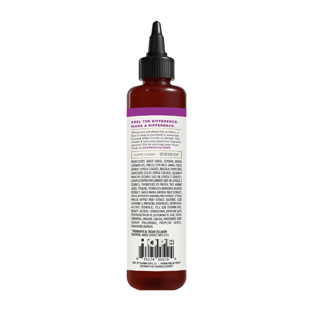 Soapbox Oh My Growth Hair Treatment, Vitamin Booster for Thicker Hair, 5 oz