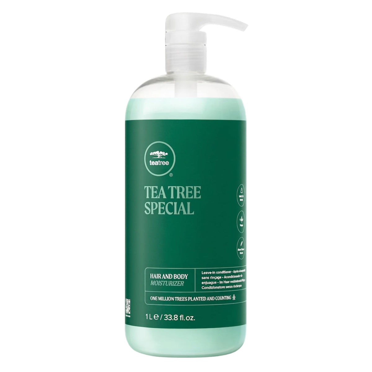 Tea Tree Hair and Body Moisturizer Leave-In Conditioner, Body Lotion, After-Shave Cream, For All Hair + Skin Types
