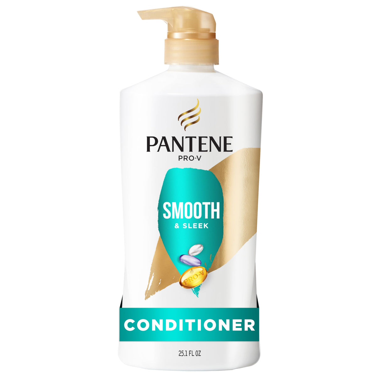 Pantene Conditioner, Daily Moisture Renewal - Pro-V Nutrients for Dry, Color-Treated, Straight to Curly Hair, 72 Hour Hydration & Softness, Paraben Free, Cleanses, Strengthens Bonds, 25.1 Fl Oz