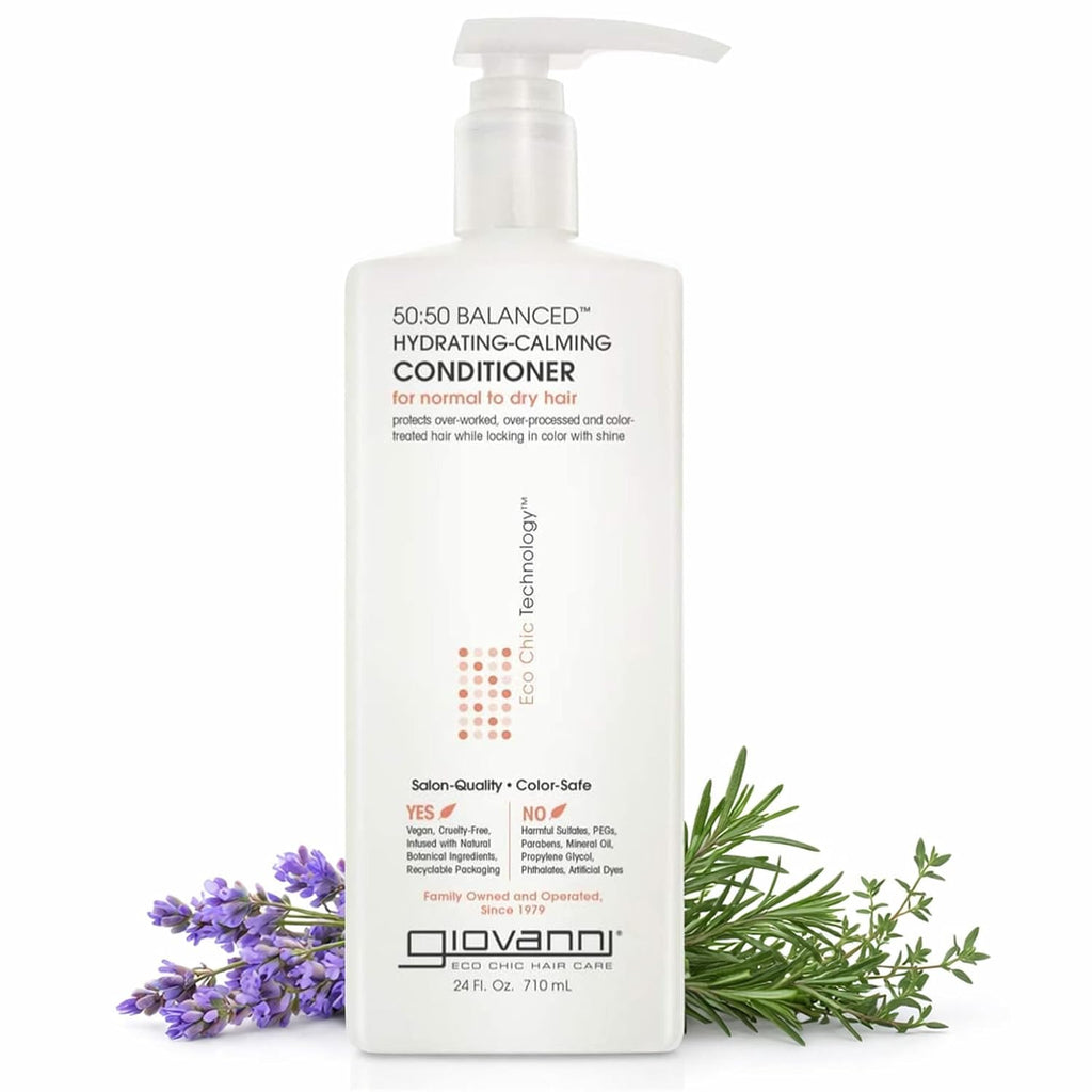 GIOVANNI Eco Chic 50:50 Balanced Hydrating Calming Conditioner, 24 oz