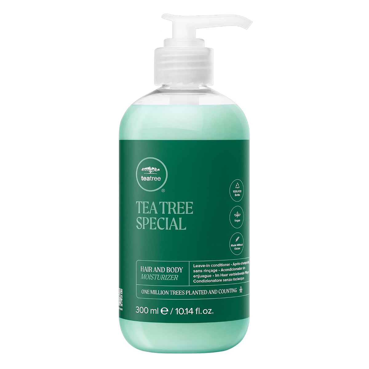 Tea Tree Hair and Body Moisturizer Leave-In Conditioner, Body Lotion, After-Shave Cream, For All Hair + Skin Types