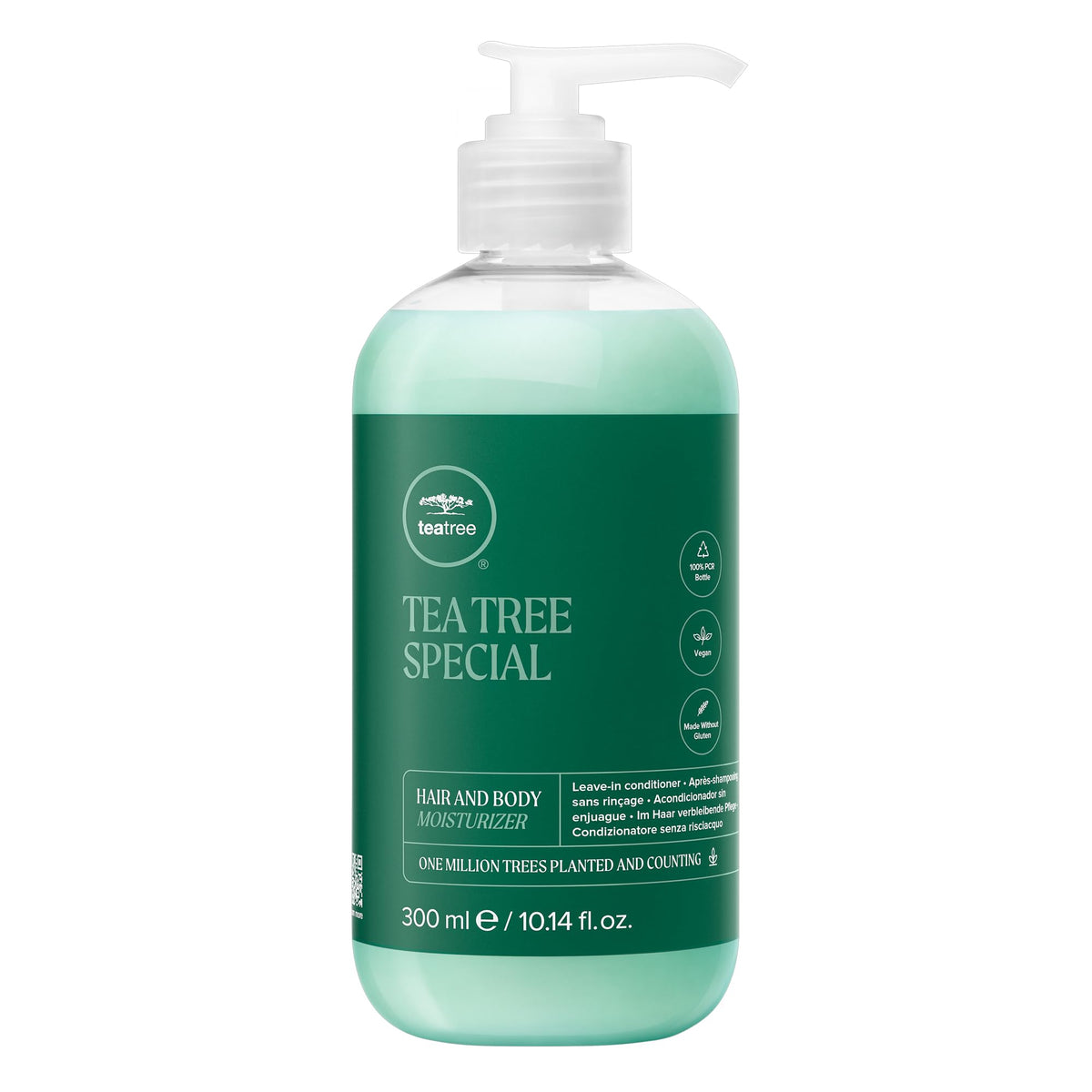 Tea Tree Hair and Body Moisturizer Leave-In Conditioner, Body Lotion, After-Shave Cream, For All Hair + Skin Types