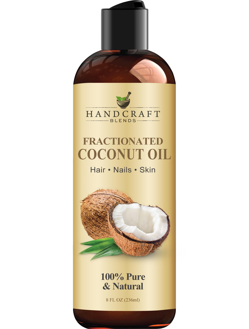 Handcraft Blends Fractionated Coconut Oil with Rosemary - 8 Fl Oz