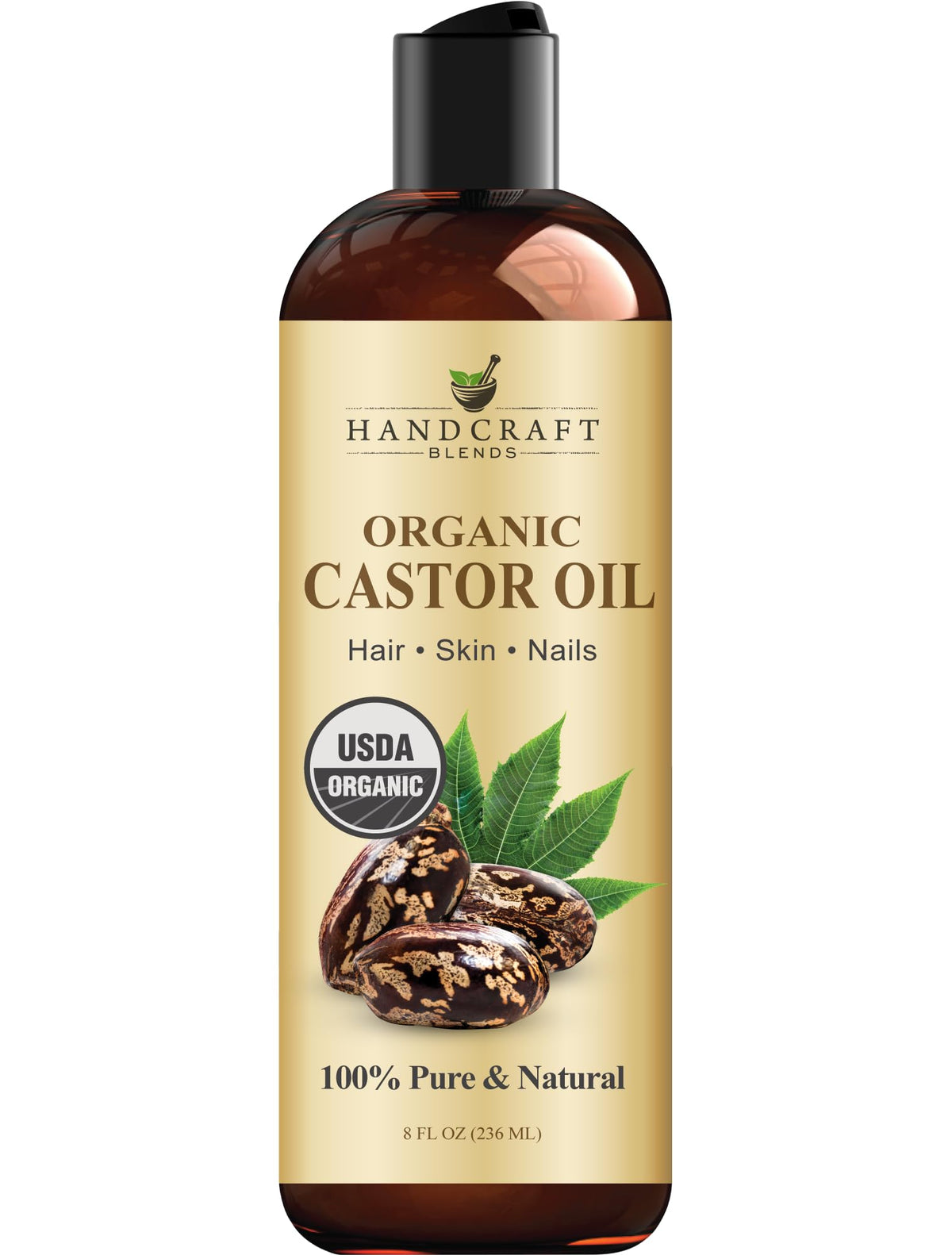 Handcraft Blends Castor Oil with Rosemary Oil - 8 Fl Oz