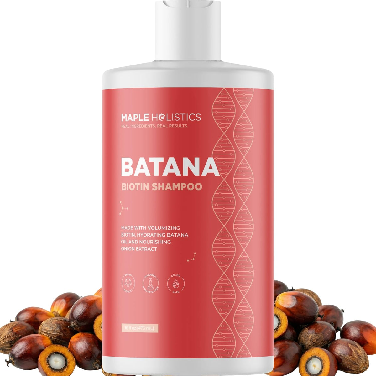 Rosemary and Biotin Shampoo for Thinning Hair - Vegan Volumizing Shampoo for Fine Hair with B Vitamins Argan Oil & Tea Tree Essential Oil - Paraben Silicone and Sulfate Free Vegan Formula (8 Fl Oz)