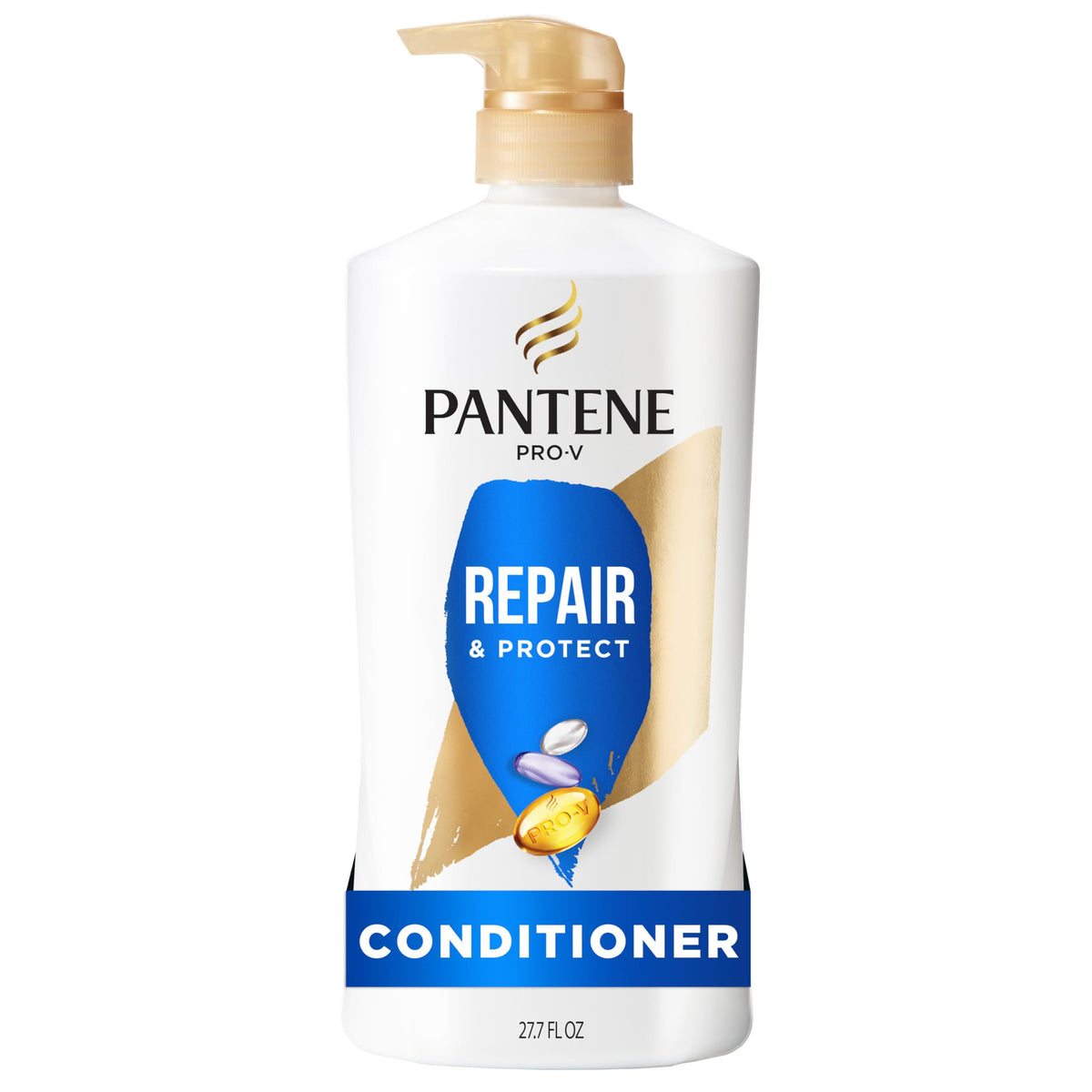 Pantene Conditioner, Daily Moisture Renewal - Pro-V Nutrients for Dry, Color-Treated, Straight to Curly Hair, 72 Hour Hydration & Softness, Paraben Free, Cleanses, Strengthens Bonds, 25.1 Fl Oz