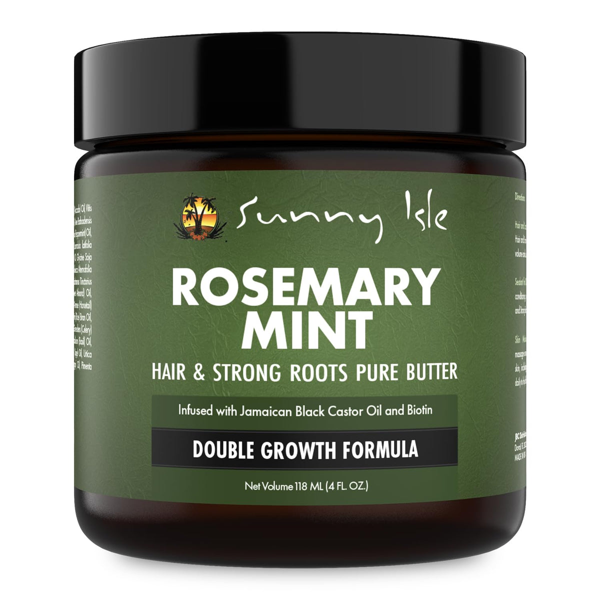 Sunny Isle Rosemary Mint Hair & Strong Roots Pure Butter 2oz