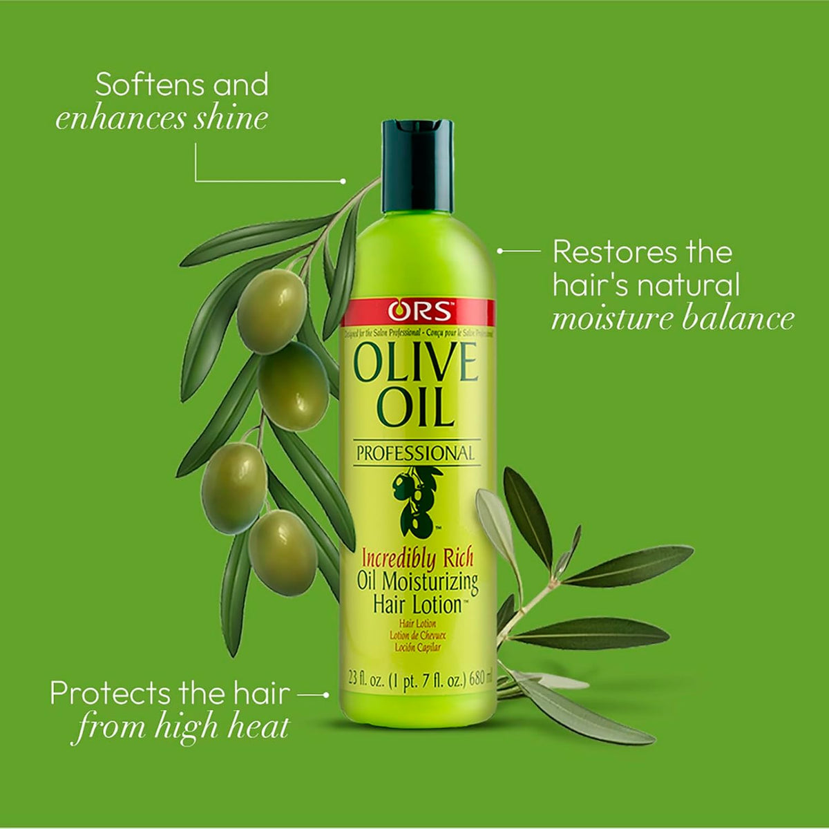 ORS Olive Oil Professional Incredibly Rich Oil Moisturizing Hair Lotion 23 Ounce (1)