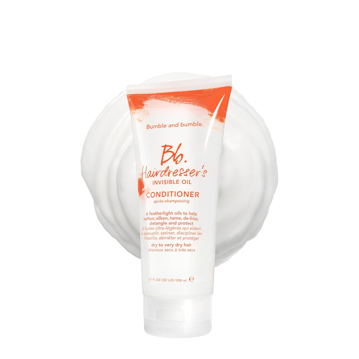 Bumble and bumble. Hairdresser's Invisible Oil Hydrating Conditioner | Anti Frizz, Adds Shine, Color Safe | For All Curly, Wavy, Straight Hair Types | With Coconut, Grapeseed + Argan Oil