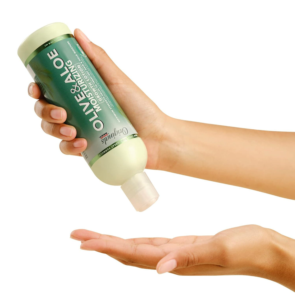 Originals by Africa's Best Olive & Aloe Moisturizing Growth Lotion, Ultimate Hydration Finishing Step, For All Hair Types and Textures, Petroleum & Mineral Oil Free, 12 oz