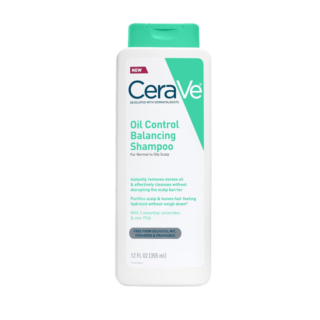 CeraVe Oil Control Shampoo, Clarifying Shampoo with Hyaluronic Acid, 12oz