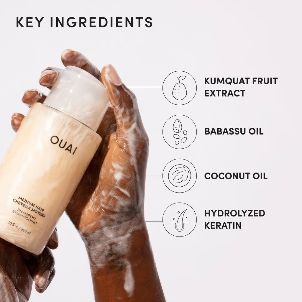 OUAI Medium Hair Shampoo Refill - Hydrating Shampoo (32 Oz)