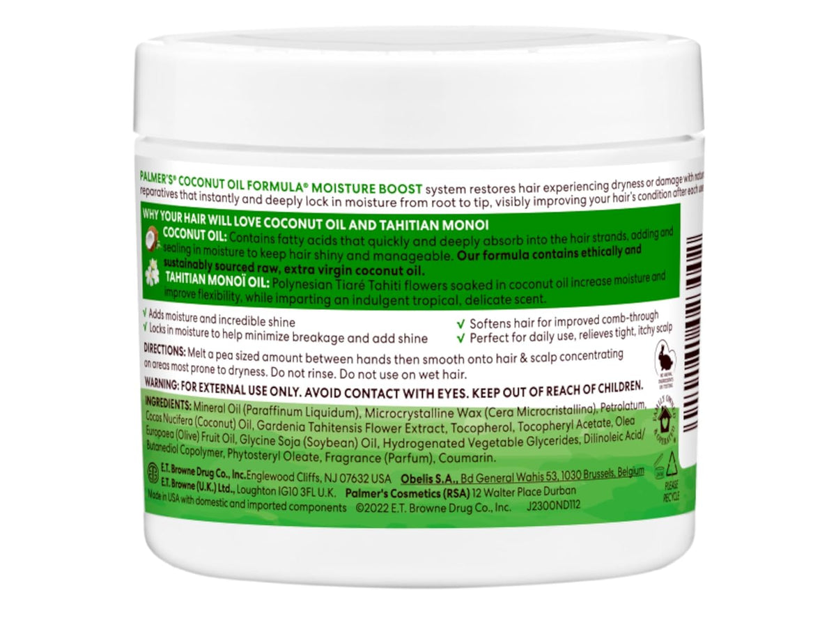 Palmer's Hair Cream, Coconut Oil Formula Moisture Gro Hairdress (5.25 Oz)