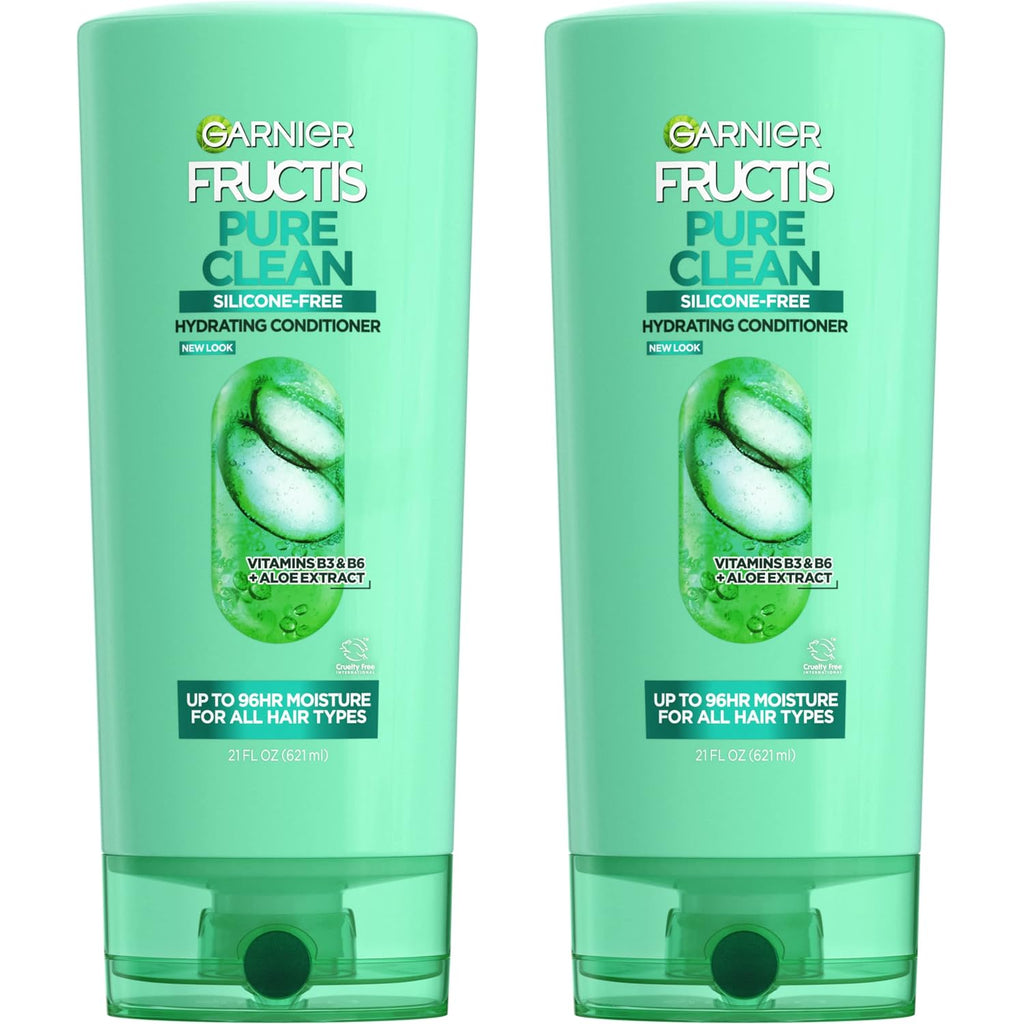 Garnier Fructis Pure Clean Hydrating Conditioner, 12 Fl Oz, 3 Count (Packaging May Vary)