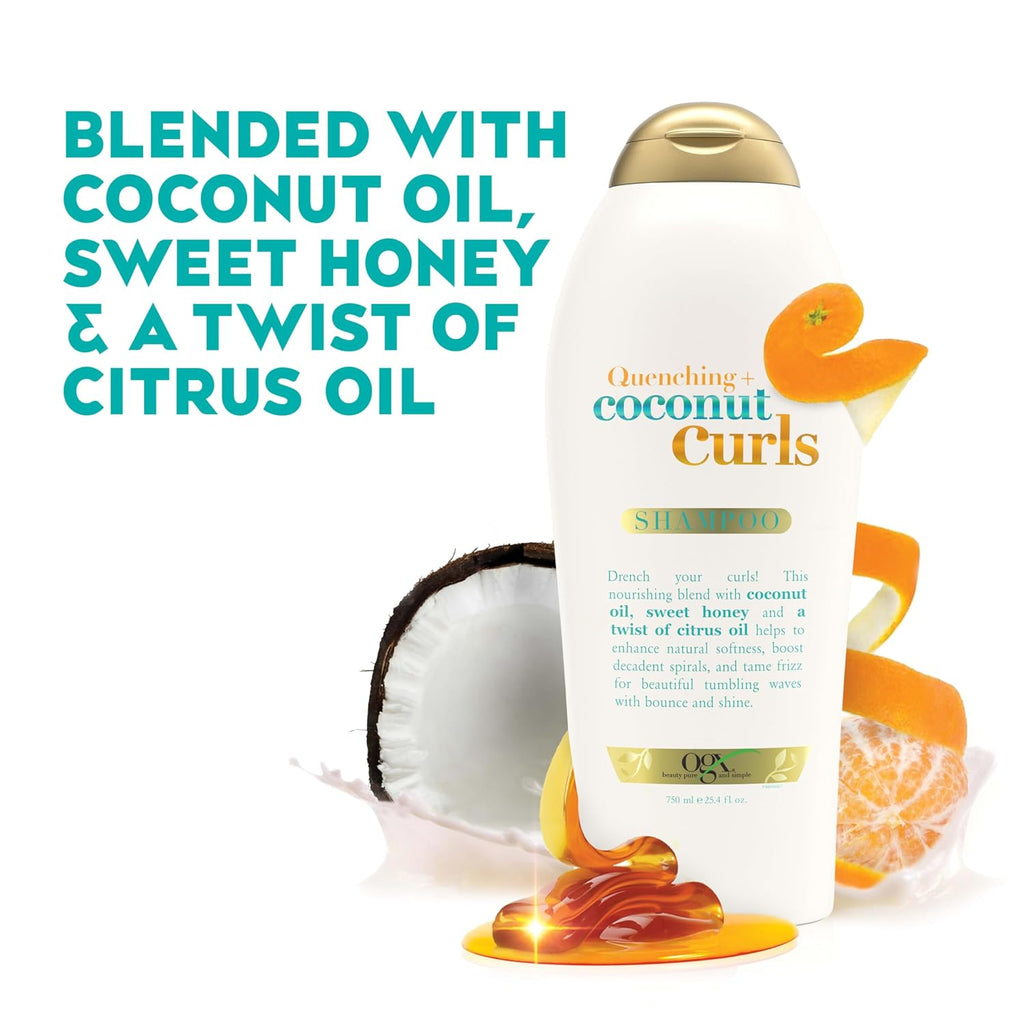 OGX Quenching + Coconut Curls Shampoo, 25.4 fl oz