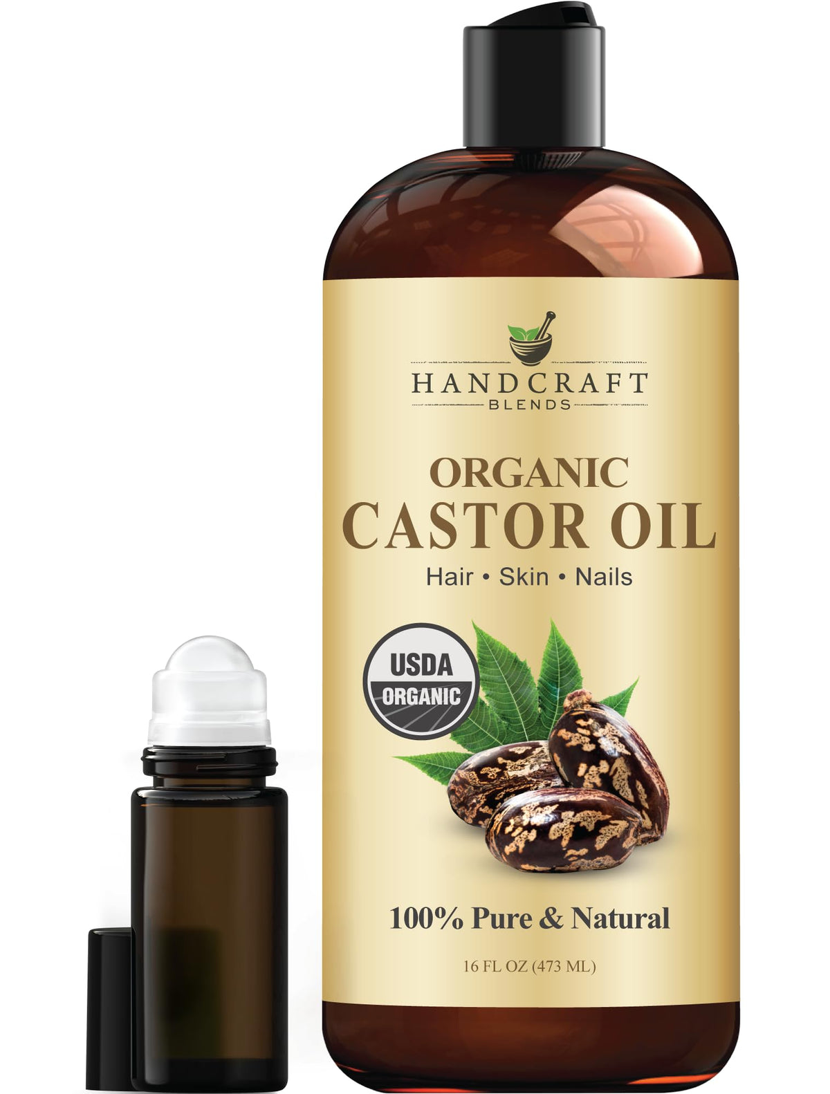 Handcraft Blends Castor Oil with Rosemary Oil - 8 Fl Oz