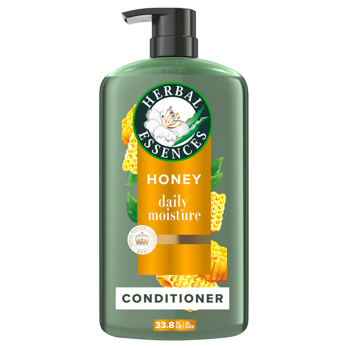 Herbal Essences Sulfate Free Shampoo with Honey for Daily Moisture, Nourishes Dry Hair, Moisturizing Shampoo with Certified Camellia Oil and Aloe Vera, Lightweight For All Hair Types, 33.8oz