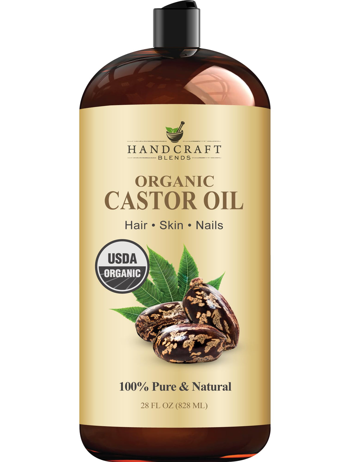 Handcraft Blends Castor Oil with Rosemary Oil - 8 Fl Oz
