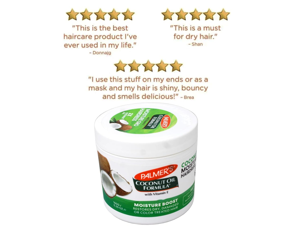 Palmer's Hair Cream, Coconut Oil Formula Moisture Gro Hairdress (5.25 Oz)