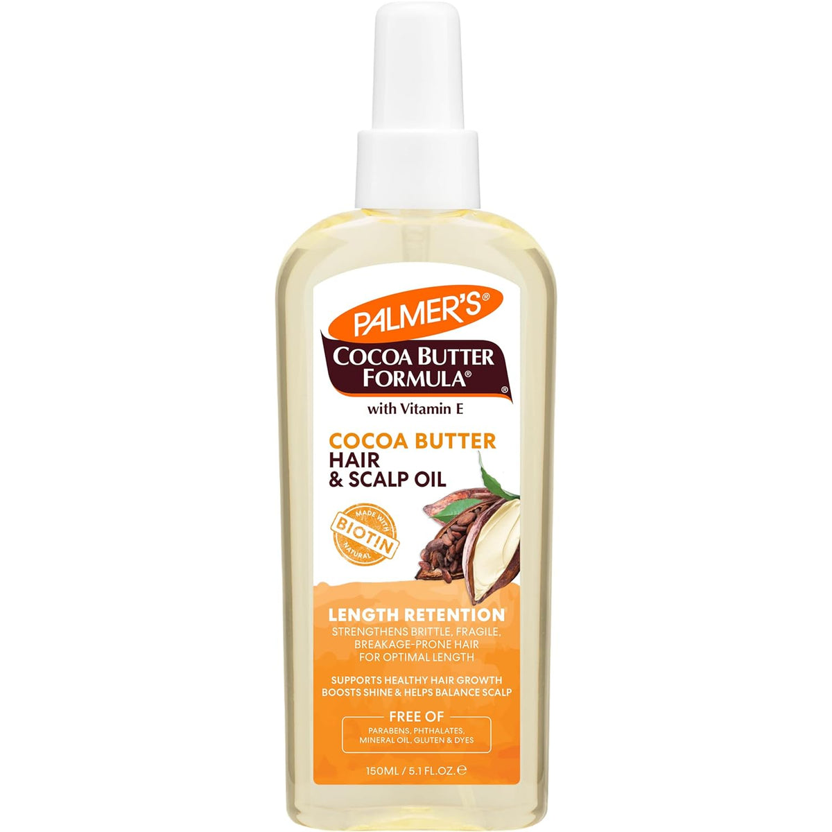 Palmer's Cocoa Butter & Biotin Length Retention Hair and Scalp Oil (5.1 Oz)