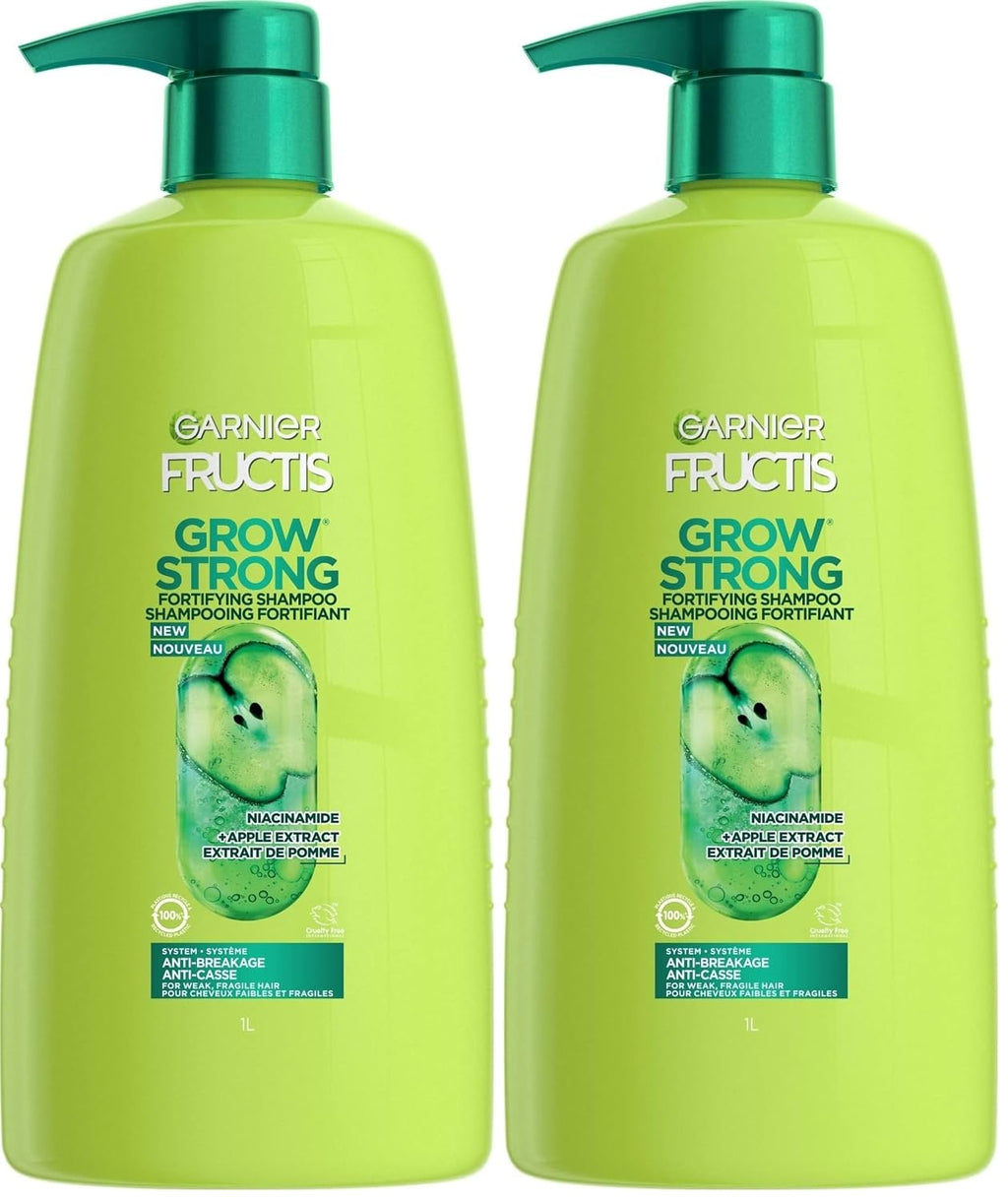 Garnier Fructis Grow Strong Shampoo, 33.8 Fl Oz, 1 Count (Packaging May Vary)