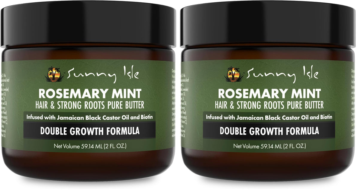 Sunny Isle Rosemary Mint Hair & Strong Roots Pure Butter 2oz