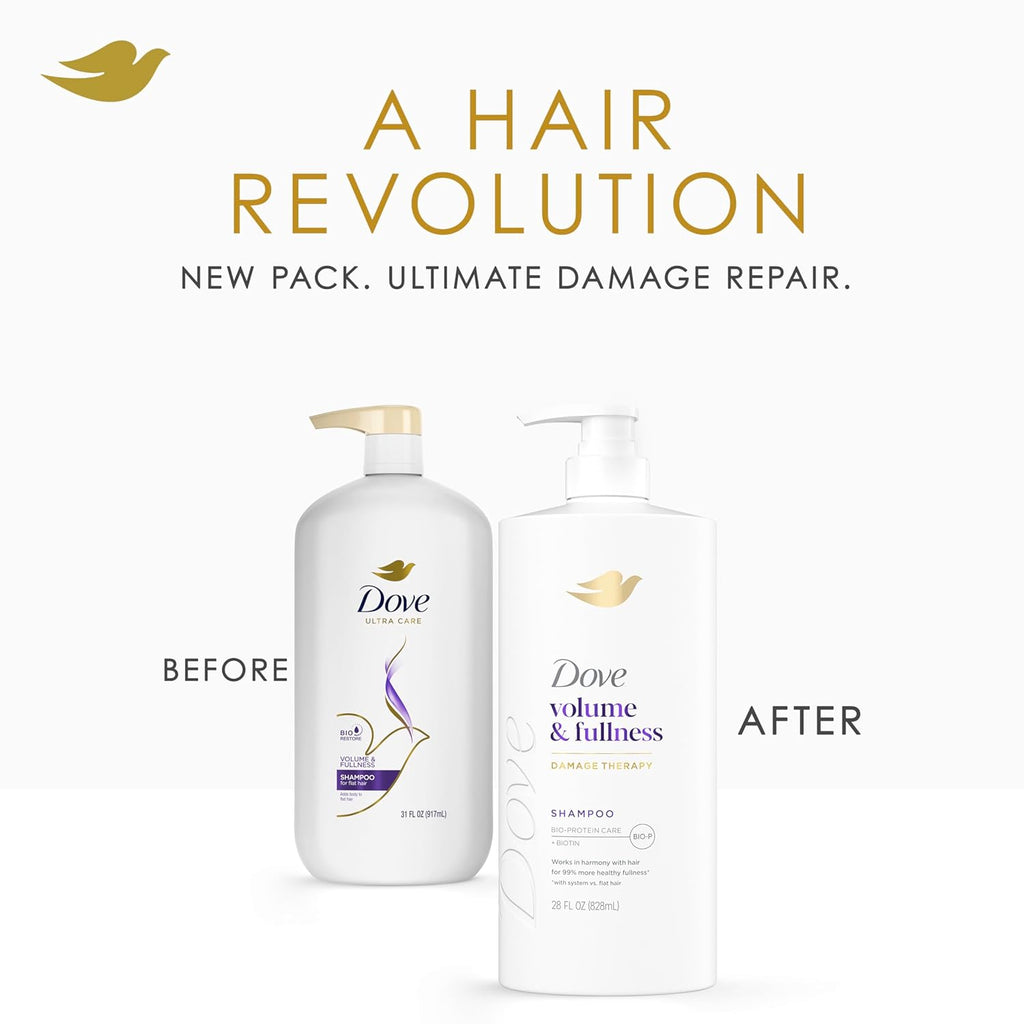 Dove Volume & Fullness Shampoo, Volumizing for Thinning Hair + Biotin 28oz