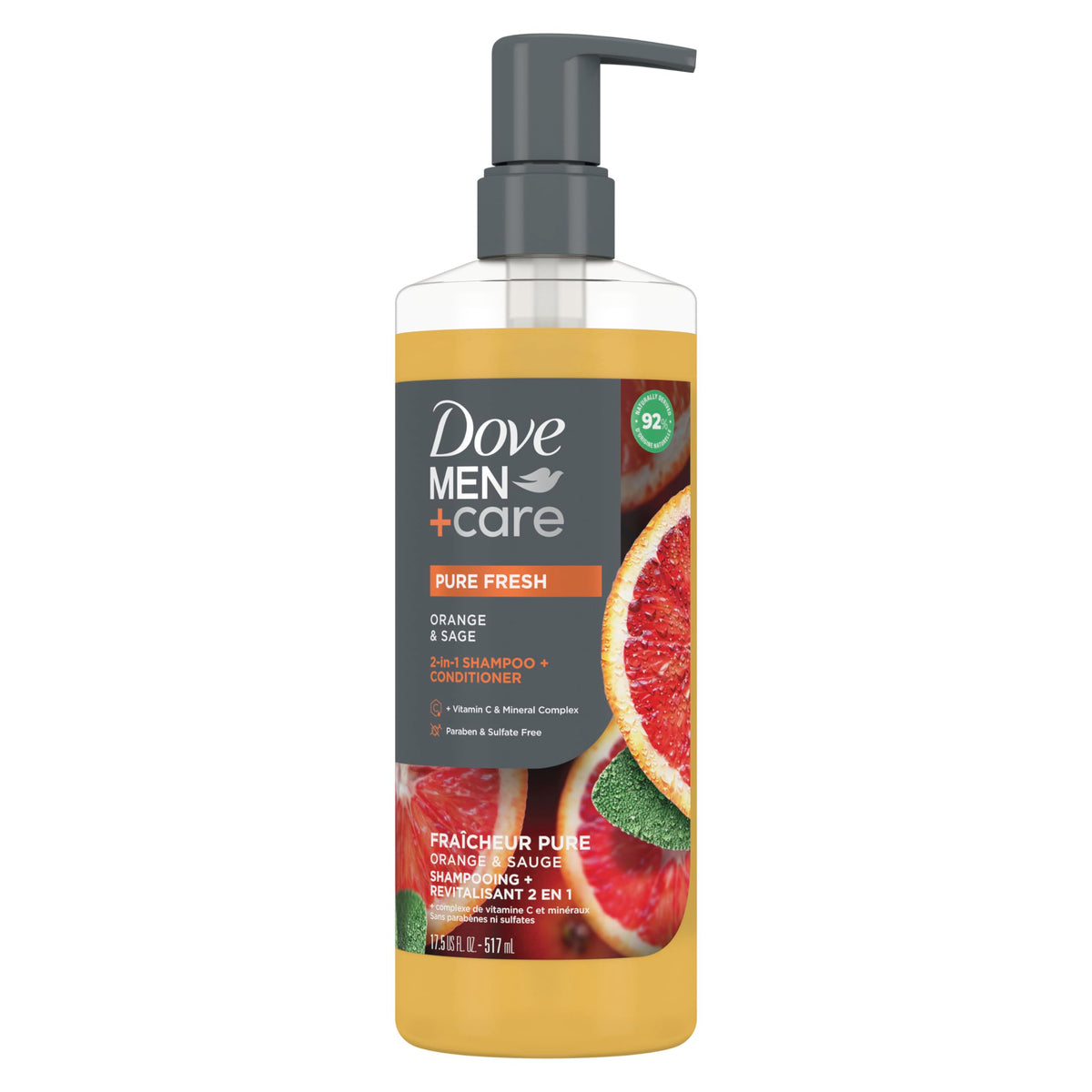 Dove Men+Care Thick & Full 2-in-1 Shampoo & Conditioner + Sandalwood 17.5oz