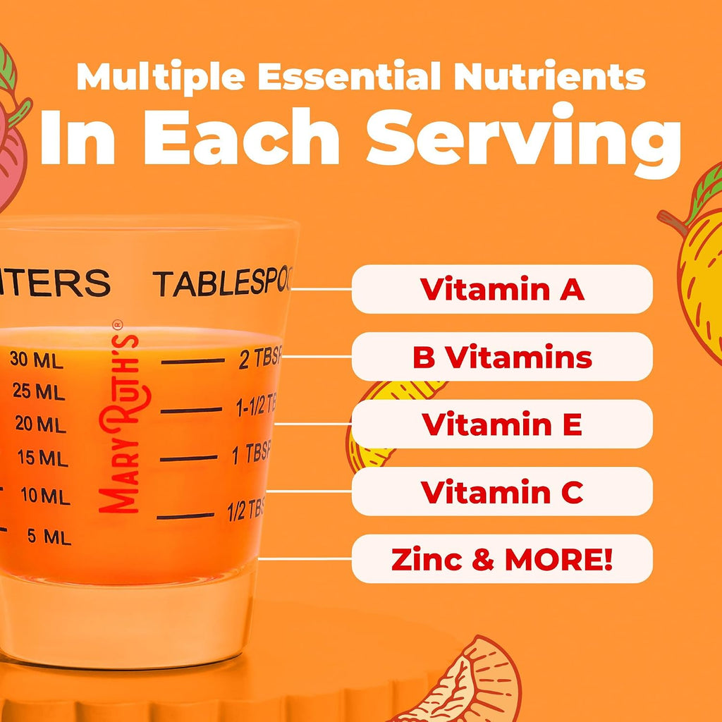 MARYRUTH'S Liquid Multivitamin + Hair Growth Travel Pack, 1 Fl Oz, 8 Pack