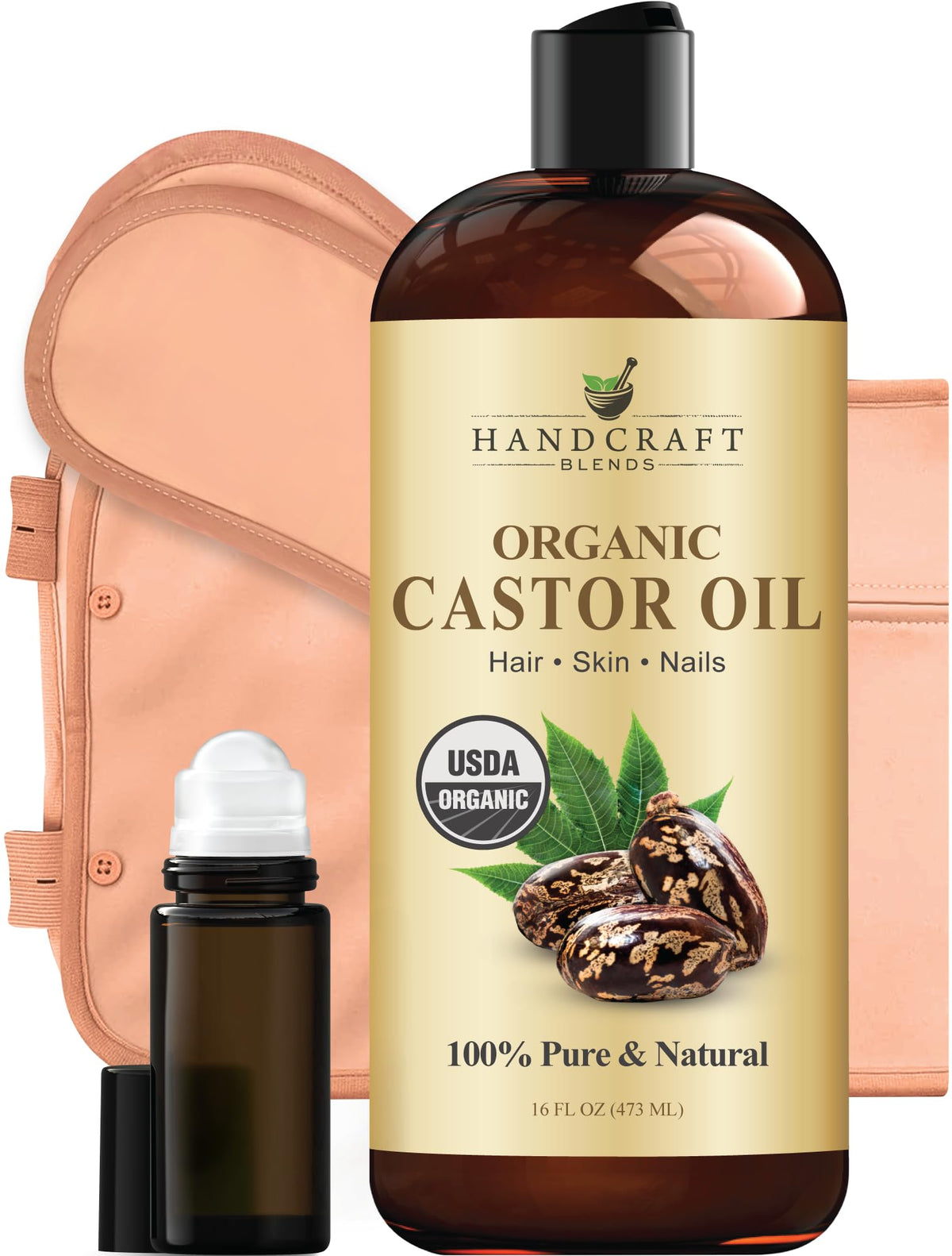 Handcraft Blends Castor Oil with Rosemary Oil - 8 Fl Oz