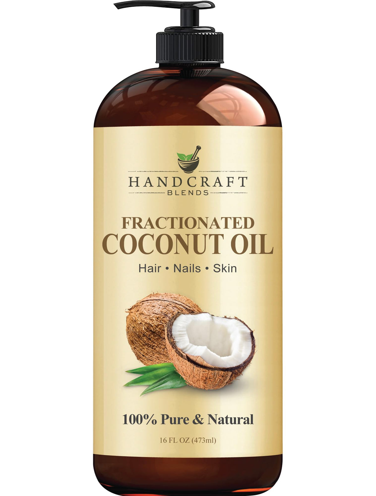 Handcraft Blends Fractionated Coconut Oil with Rosemary - 8 Fl Oz
