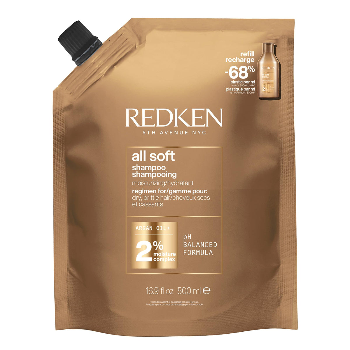 Redken All Soft Shampoo – For Dry, Brittle Hair