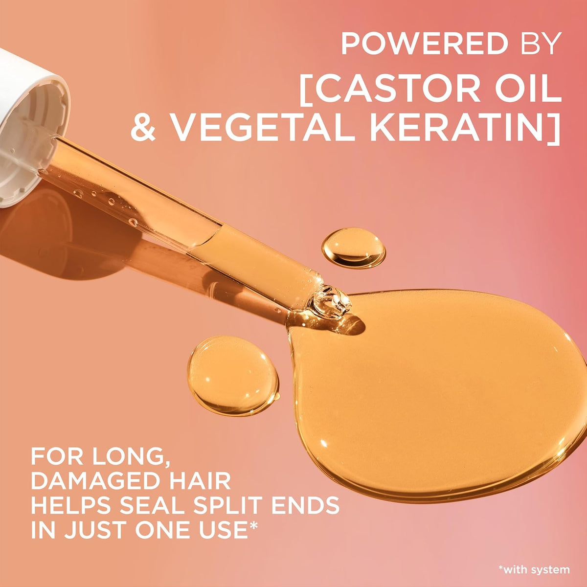L'Oreal Paris Elvive Dream Lengths Super Detangling Conditioner With Fine Castor Oil and Vitamins B3 and B5 for Long, Damaged Hair, Instantly Detangles To Reduce Breakage With System, 28 Fl Ounce