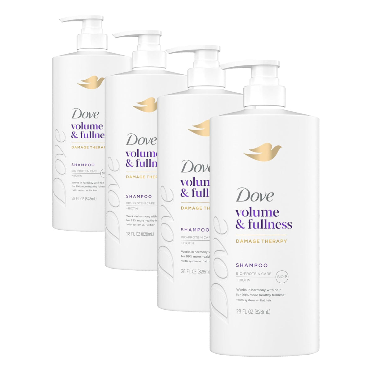 Dove Volume & Fullness Shampoo, Volumizing for Thinning Hair + Biotin 28oz