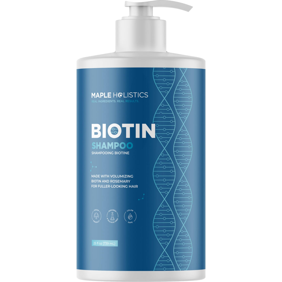 Rosemary and Biotin Shampoo for Thinning Hair - Vegan Volumizing Shampoo for Fine Hair with B Vitamins Argan Oil & Tea Tree Essential Oil - Paraben Silicone and Sulfate Free Vegan Formula (8 Fl Oz)