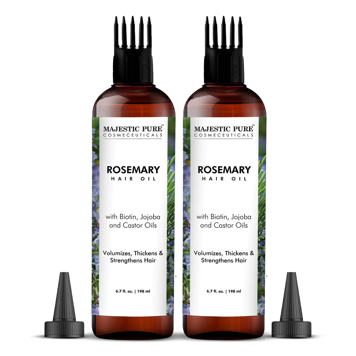 Majestic Pure Rosemary Hair Oil with Biotin - 4 Fl Oz
