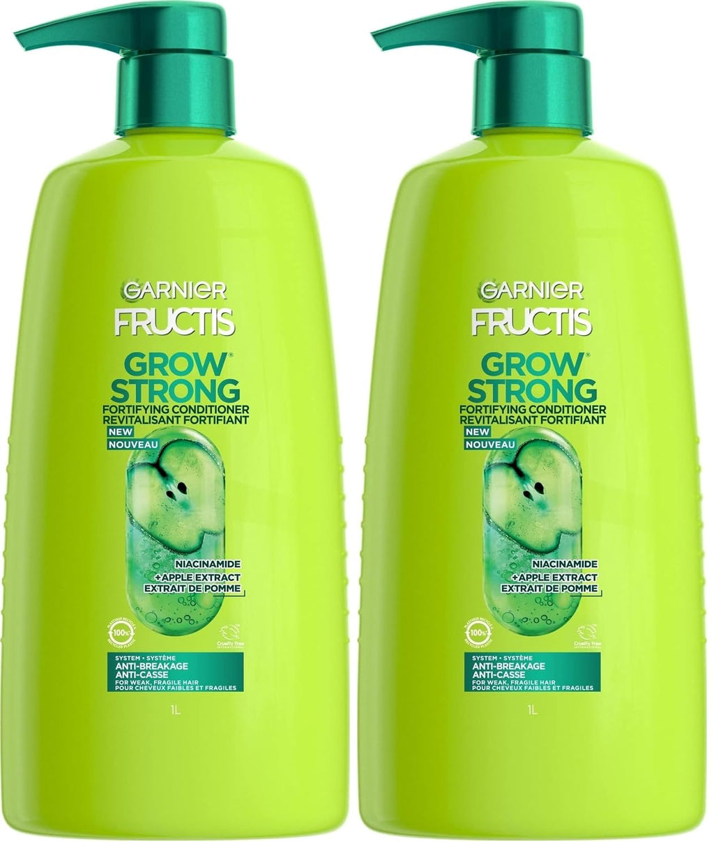 Garnier Fructis Grow Strong Conditioner, 33.8 Fl Oz, 1 Count (Packaging May Vary)