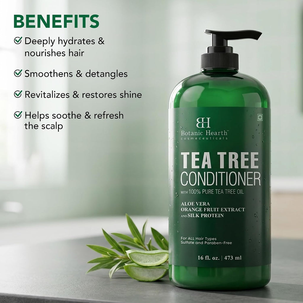 Botanic Hearth Tea Tree Conditioner with Sulphate & Paraben Free - 16 Fl oz
