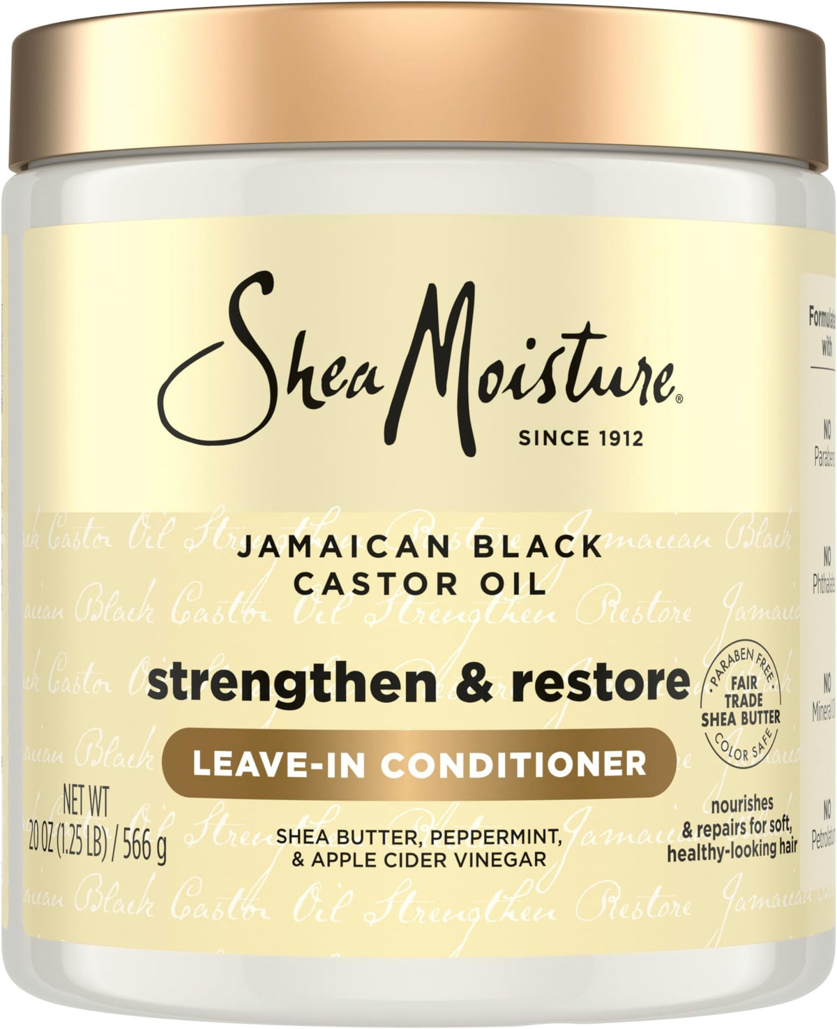 Shea Moisture Jamaican Black Castor Oil Strengthen & Grow Leave-In Conditioner, 11 Ounce