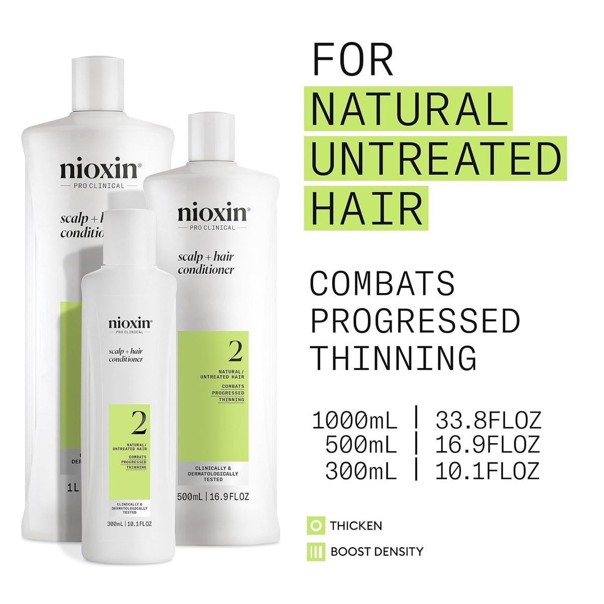 NIOXIN System 2 Scalp Care | Conditioner | Hair Thickening For Natural Hair