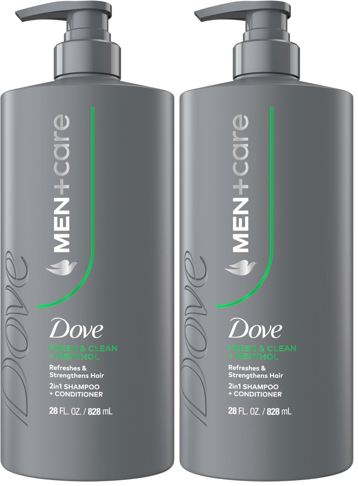 Dove Men Fresh & Clean 2-in-1 Shampoo & Conditioner with Menthol 28oz