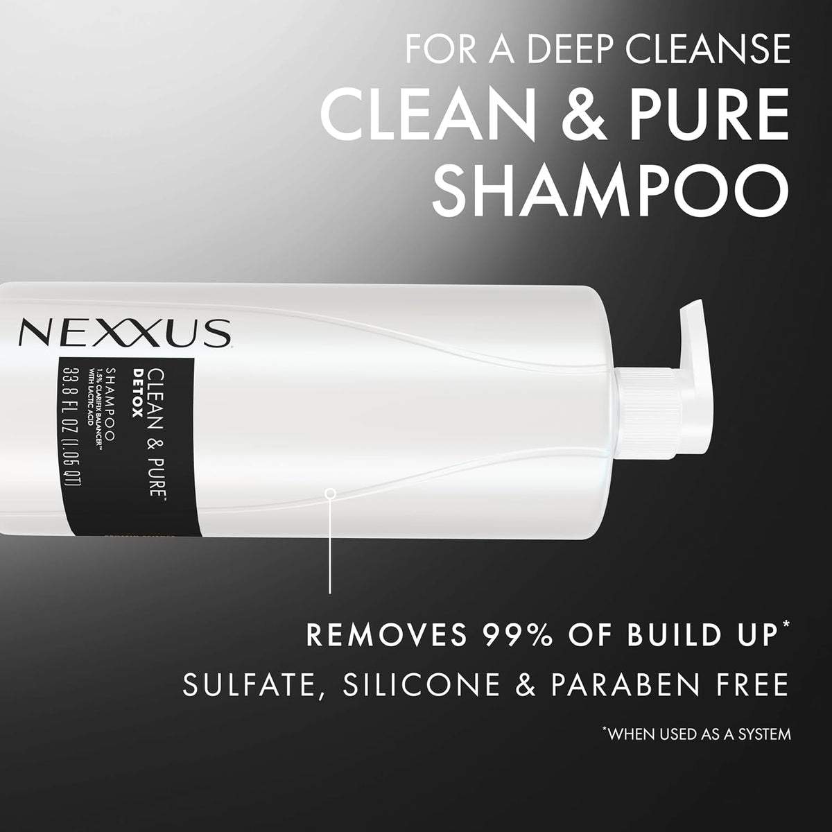 Nexxus Clean & Pure Detox Clarifying Shampoo 33.8 oz