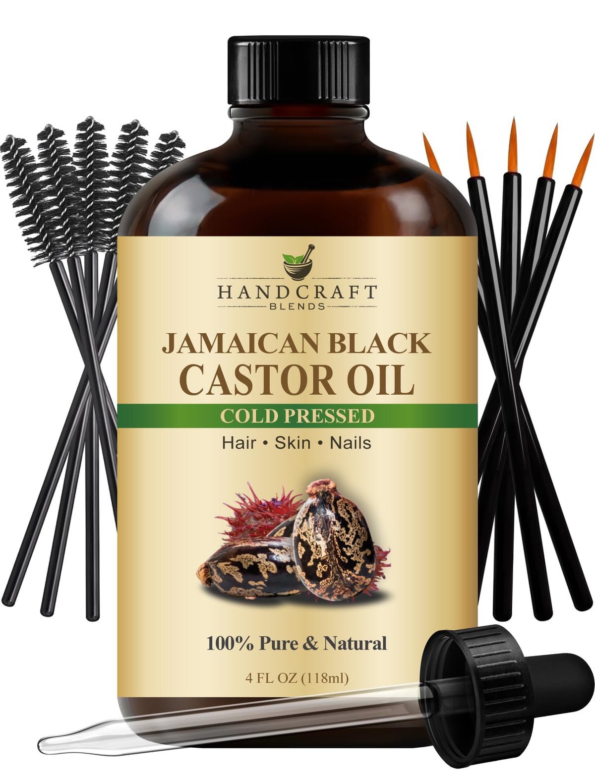 Handcraft Blends Castor Oil with Rosemary Oil - 8 Fl Oz