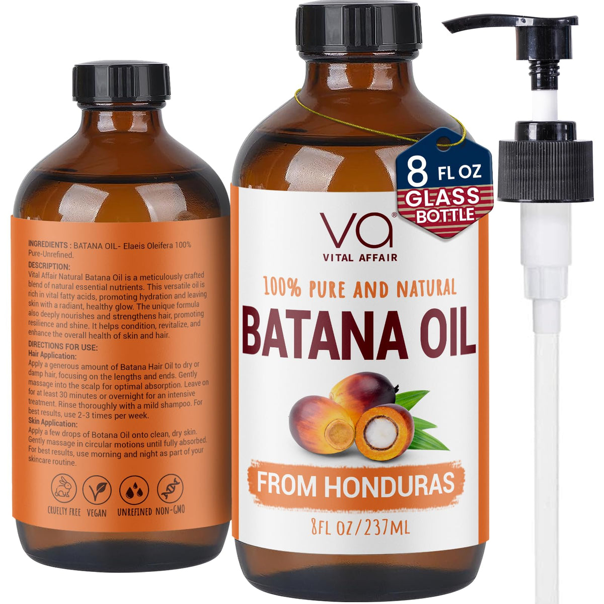 Blend Of Pure Rosemary Oil For Hair Growth 6 Fl Oz With Castor, Batana Oil